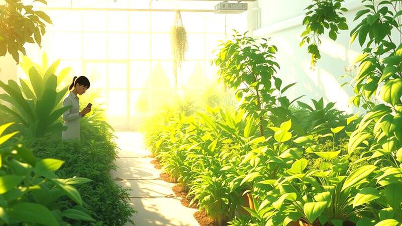 Un jardín interior sereno y armonioso