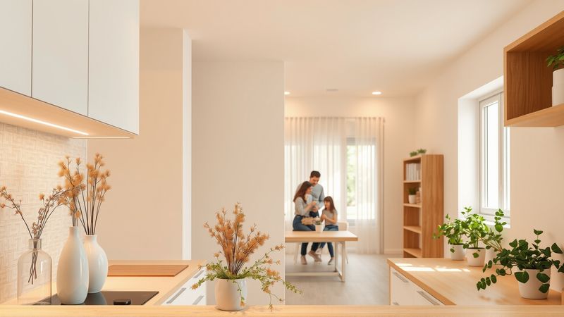 Una cocina cálida