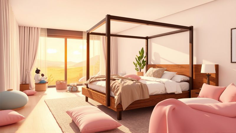 Un dormitorio infantil tranquilo y acogedor