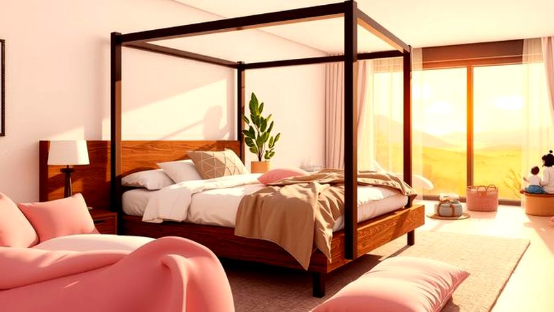 Un dormitorio infantil tranquilo y acogedor