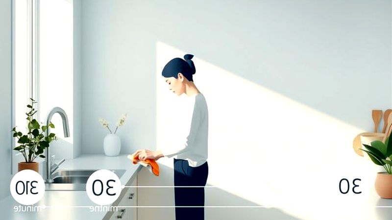 Una cocina serena irradia calma y eficiencia