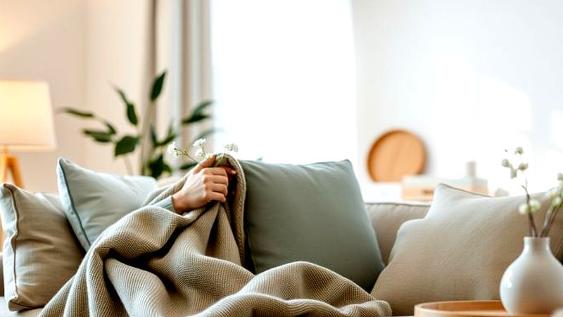 Un salón tranquilo irradia calma y confort