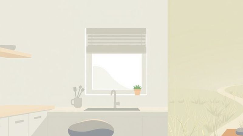 Un espacio tranquilo y minimalista evoca calma