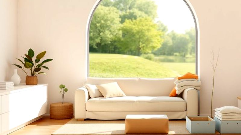 Una habitación serena y ordenada invita calma