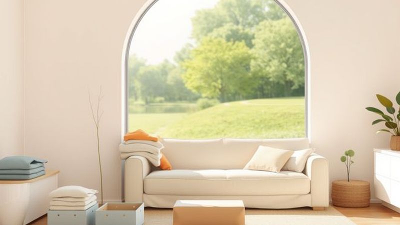 Una habitación serena y ordenada invita calma