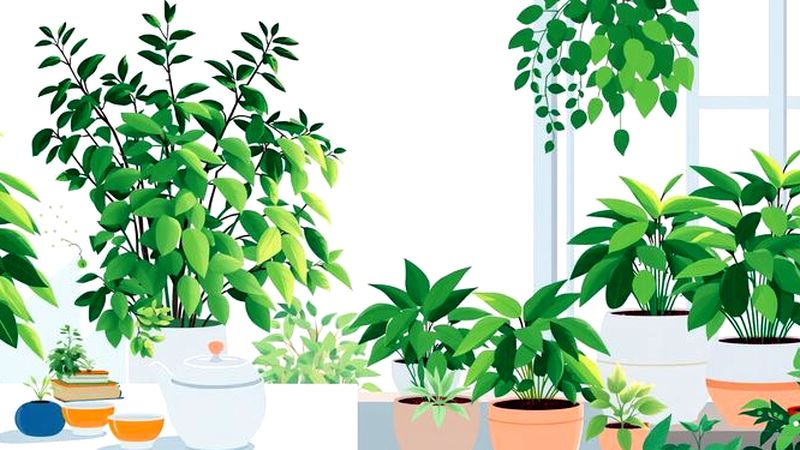 Un jardín interior tranquilo irradia bienestar