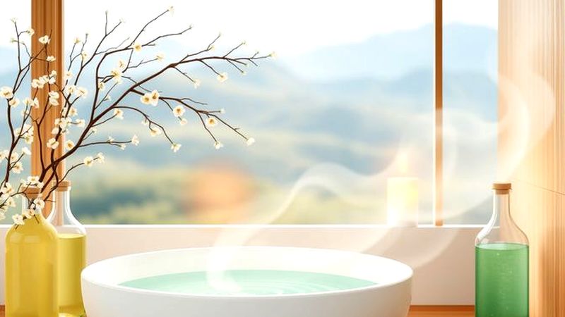 Un baño tranquilo y luminoso emerge