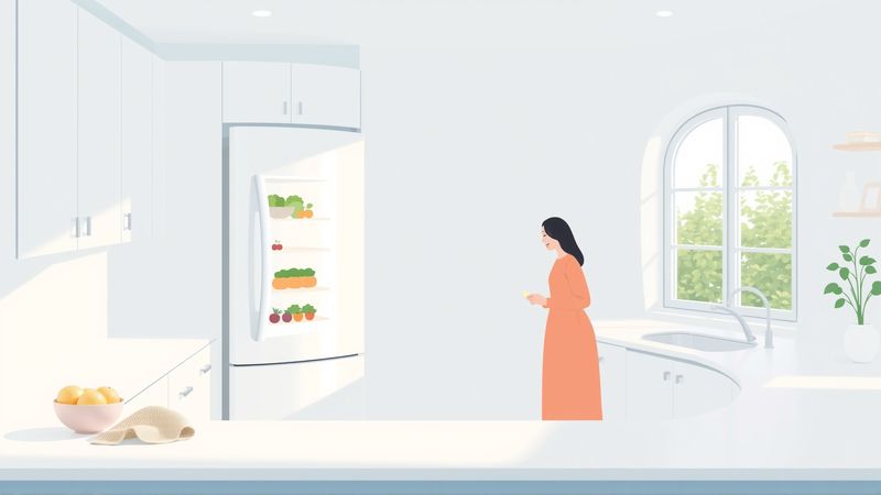 Una cocina serena y limpia irradia bienestar