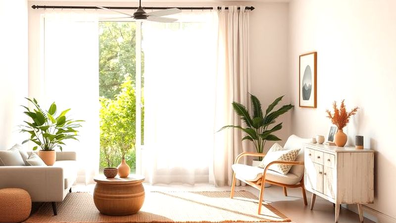 Un salón minimalista transmite calma creativa